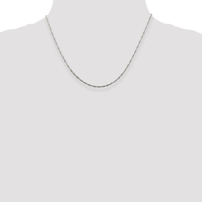 Sterling Silver 1.75mm Singapore Chain