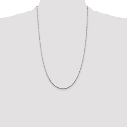 Sterling Silver 1.75mm Singapore Chain