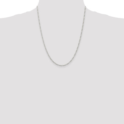 Sterling Silver 2.25mm Figaro Chain