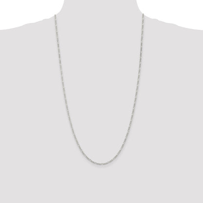 Sterling Silver 2.25mm Figaro Chain
