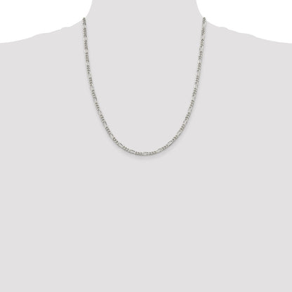 Sterling Silver 3.5mm Figaro Chain