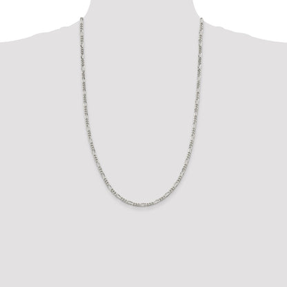 Sterling Silver 3.5mm Figaro Chain