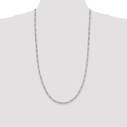 Sterling Silver 3.5mm Figaro Chain