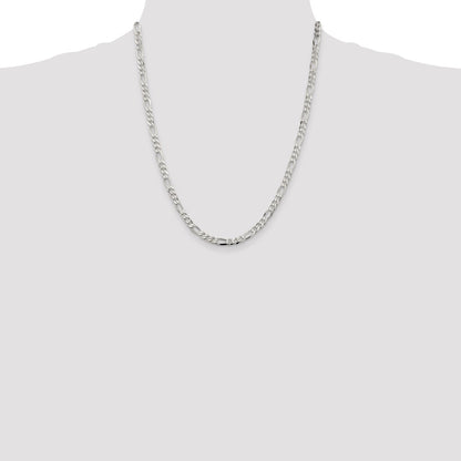 Sterling Silver 4.5mm Figaro Chain