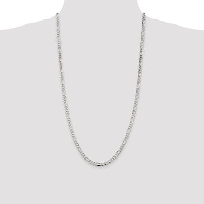 Sterling Silver 4.5mm Figaro Chain