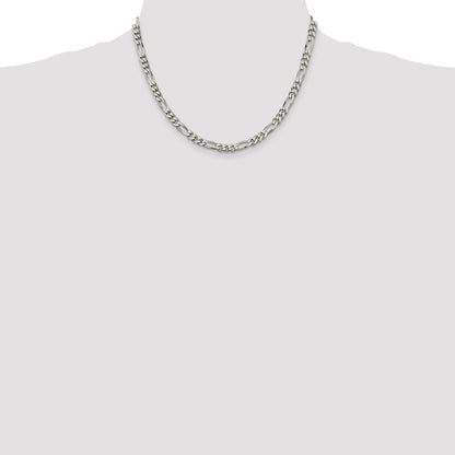 Sterling Silver 5.5mm Figaro Chain