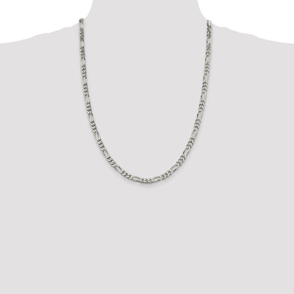 Sterling Silver 5.5mm Figaro Chain
