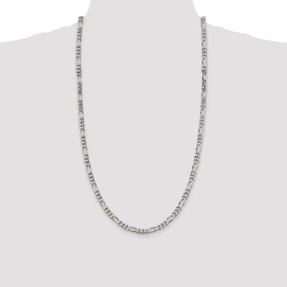 Sterling Silver 5.5mm Figaro Chain