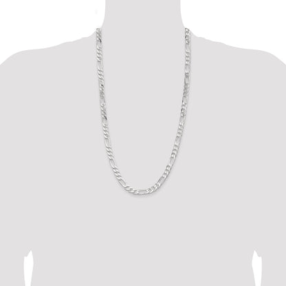Sterling Silver 7.5mm Figaro Chain