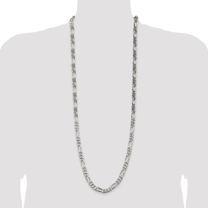 Sterling Silver 8mm Figaro Chain