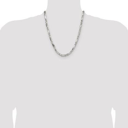 Sterling Silver 4.75mm D/C Figarope Chain