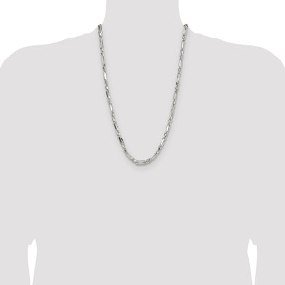 Sterling Silver 4.75mm D/C Figarope Chain