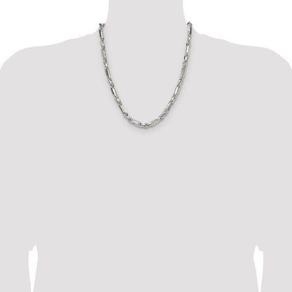 Sterling Silver 6mm D/C Figarope Chain