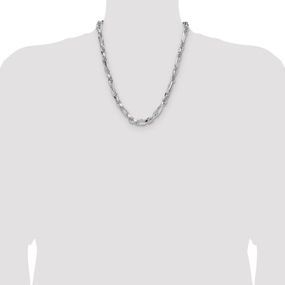 Sterling Silver 7mm D/C Figarope Chain