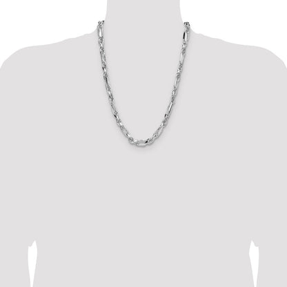 Sterling Silver 7mm D/C Figarope Chain