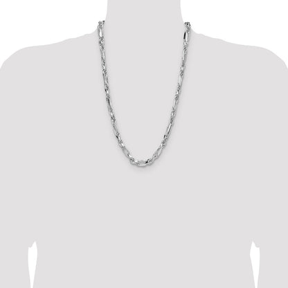 Sterling Silver 7mm D/C Figarope Chain
