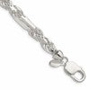 Sterling Silver 7mm D/C Figarope Chain