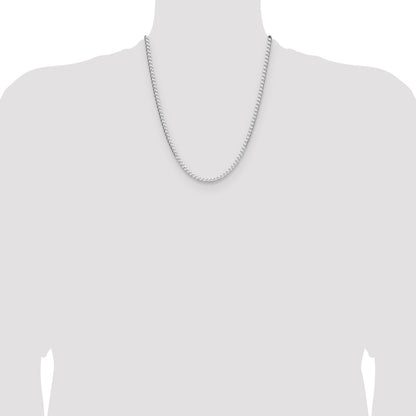 Sterling Silver 3.25mm D/C Square Curb Chain