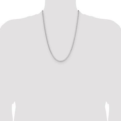 Sterling Silver 3.25mm D/C Square Curb Chain