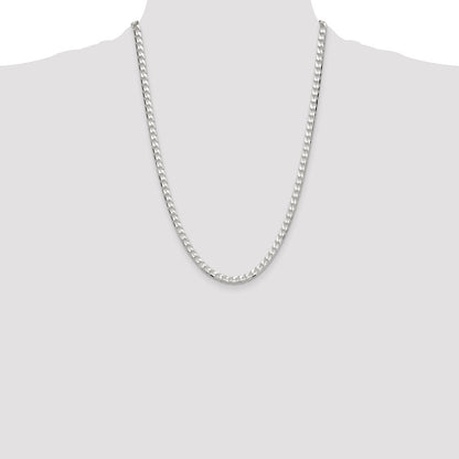 Sterling Silver 5mm D/C Square Curb Chain