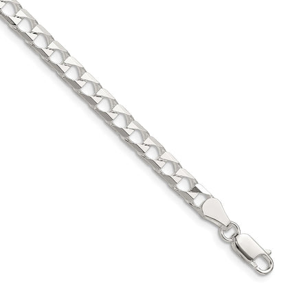 Sterling Silver 5mm D/C Square Curb Chain