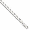 Sterling Silver 5.75mm D/C Square Curb Chain