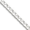 Sterling Silver 5.75mm D/C Square Curb Chain