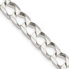 Sterling Silver 7.2mm D/C Square Curb Chain