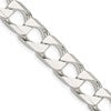Sterling Silver 10.3mm D/C Square Curb Chain