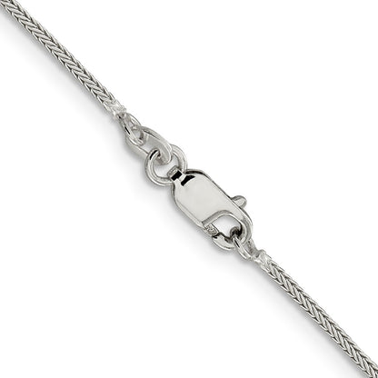 Sterling Silver 1.25mm Diamond-cut Round Franco Chain