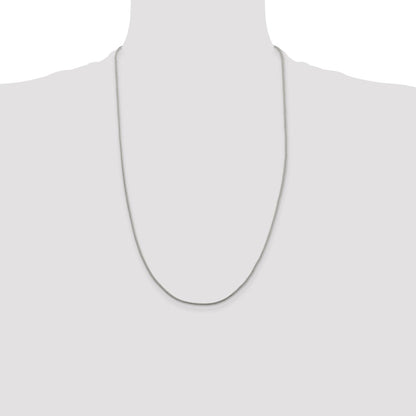 Sterling Silver 1.25mm Diamond-cut Round Franco Chain