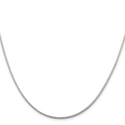Sterling Silver 1.45mm Diamond-cut Round Franco Chain w/4in ext.