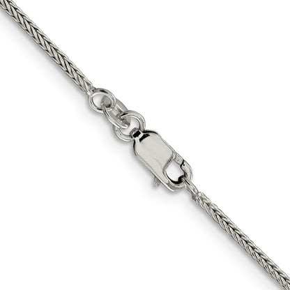 Sterling Silver 1.45mm Diamond-cut Round Franco Chain