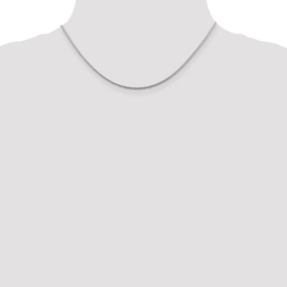 Sterling Silver 1.45mm Diamond-cut Round Franco Chain