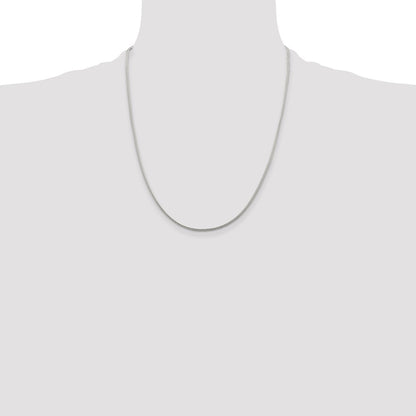 Sterling Silver 1.45mm Diamond-cut Round Franco Chain