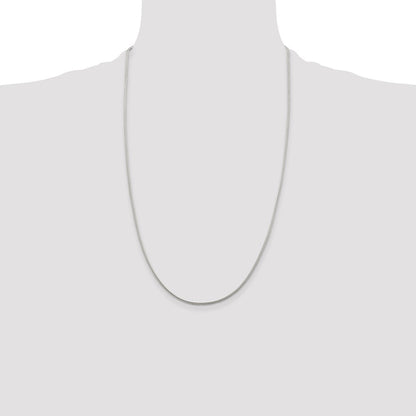 Sterling Silver 1.45mm Diamond-cut Round Franco Chain