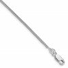 Sterling Silver Rhodium-plated 1.45mm Diamond-cut Round Franco Chain