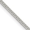 Sterling Silver 1.45mm Diamond-cut Round Franco Chain