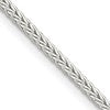 Sterling Silver 2mm Diamond-cut Round Franco Chain