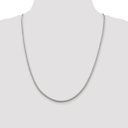 Sterling Silver 2.5mm Diamond-cut Round Franco Chain