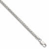 Sterling Silver 3.8mm Diamond-cut Round Franco Chain
