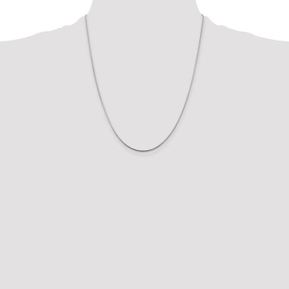 Sterling Silver 1.25mm Diamond-cut Snake Chain