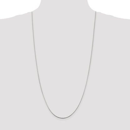 Sterling Silver 1.25mm Diamond-cut Snake Chain