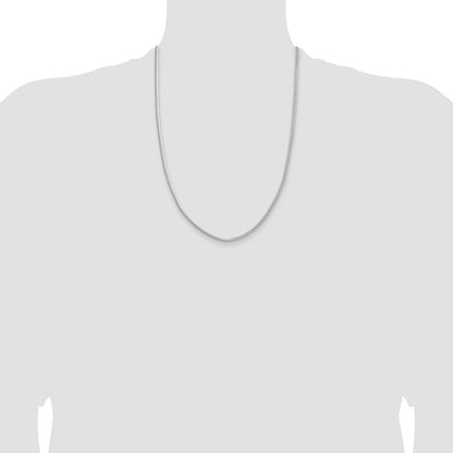 Sterling Silver 3.3mm Flat Oval Snake Chain