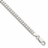 Sterling Silver 4.25mm Fancy Flat Link Bracelet