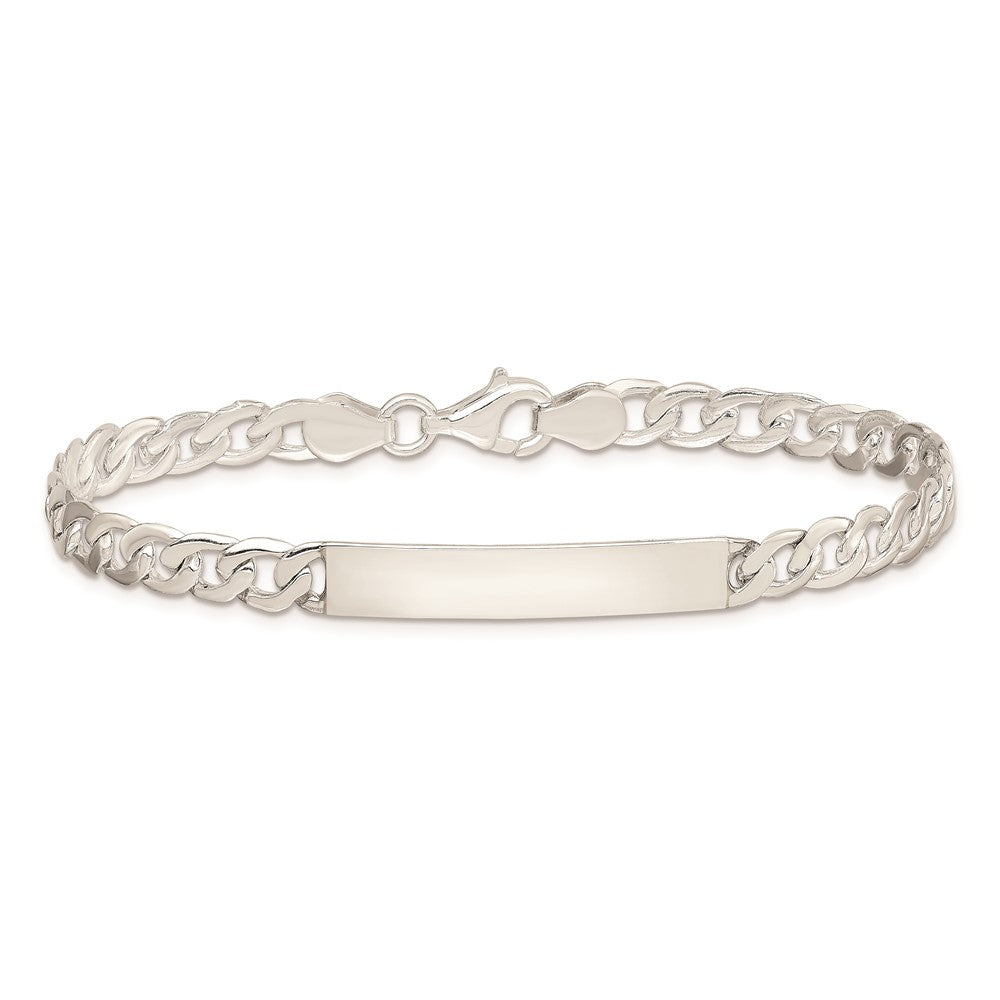 Sterling Silver Baby ID Curb Link Bracelet