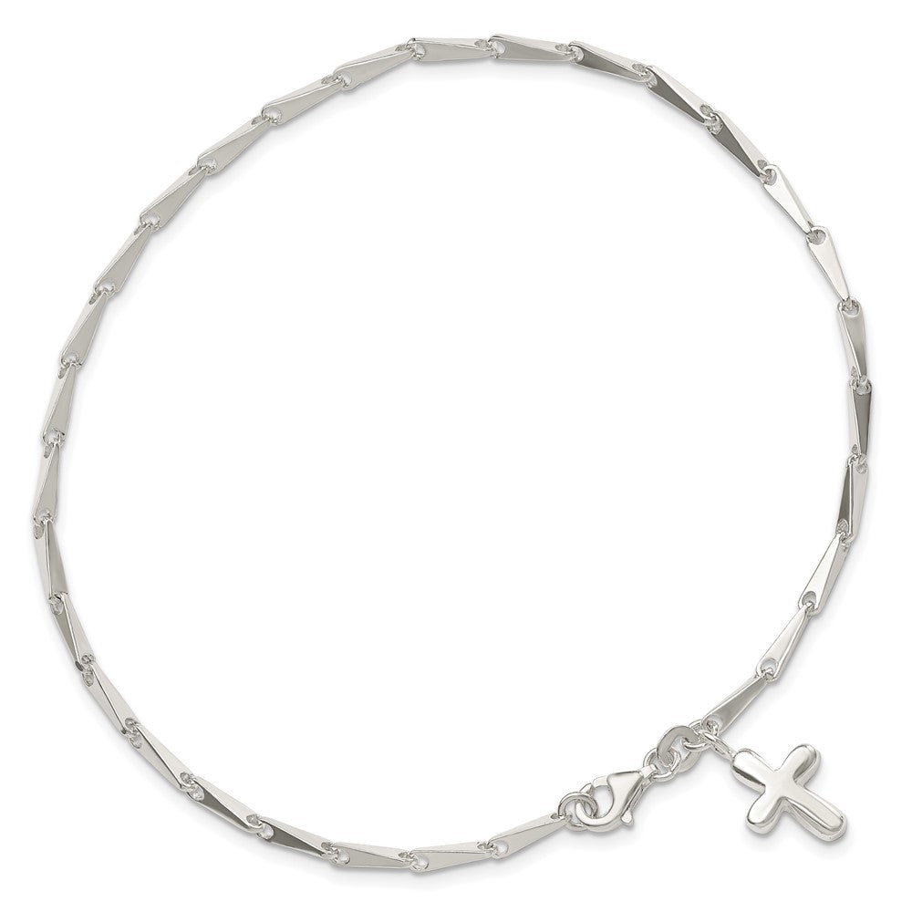 Chisel Titanium Polished Grooved 5mm Criss Cross Design Band
