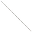 Sterling Silver Fancy Bead Anklet