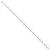 Sterling Silver Fancy Bead Anklet