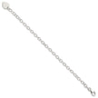 Sterling Silver Engraveable Heart Charm Bracelet